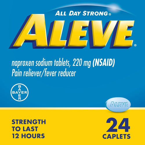 Aleve Caplets Naproxen Sodium Pain Reliever, 24 Count EasyOptionXY LLC
