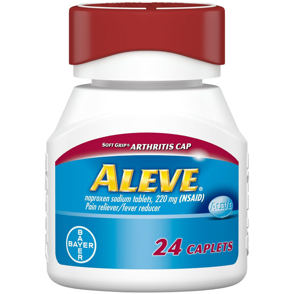 Aleve Soft Grip Arthritis Cap Pain Reliever/Fever Reducer Naproxen Sodium Caplets, 220 mg, 24 ct EasyOptionXY LLC