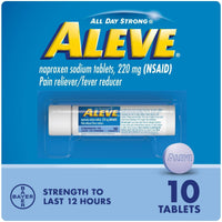 Aleve Tablets Naproxen Sodium Pain Reliever, 10 Count EasyOptionXY LLC