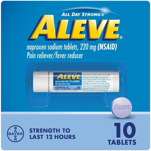Aleve Tablets Naproxen Sodium Pain Reliever, 10 Count EasyOptionXY LLC