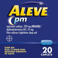 Aleve PM Pain Reliever & Nighttime Sleep Aid Caplets, 20 Count EasyOptionXY LLC