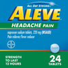Aleve Headache Pain Reliever Naproxen Sodium Tablets, 24 Count EasyOptionXY LLC