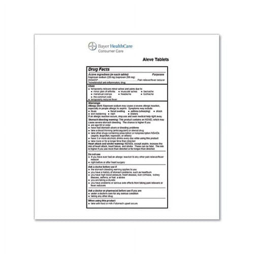 Naproxin Tablets 220mg, Refill Pack, One Tablet/Packet, 30 Packets/Box EasyOptionXY LLC