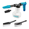 Aqua Joe 2-in-1 All-Purpose Garden Hose-Powered Adjustable Foam Cannon Spray Gun W/ Bristle Brush & Detailer Sponge Attachments, Quick-Connect EasyOptionXY LLC