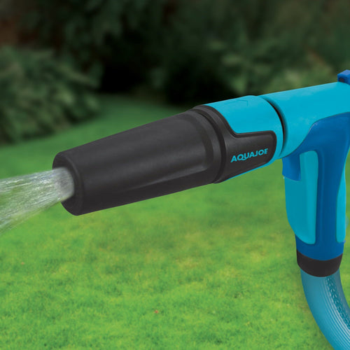 Aqua Joe 2-in-1 All-Purpose Garden Hose-Powered Adjustable Foam Cannon Spray Gun W/ Bristle Brush & Detailer Sponge Attachments, Quick-Connect EasyOptionXY LLC