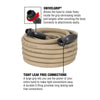 Colors SwivelGrip Garden Hose, 5/8" x 50', Brown Mulch EasyOptionXY LLC