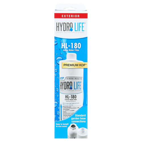 Camco Hydro Life HL-180 RV Disposable Inline Water Hose Filter | Finer Mesh Granular Activated Carbon, White (52133) EasyOptionXY LLC