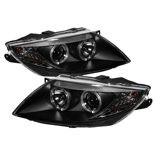 Spyder BMW Z4 03-08 Projector Headlights Xenon/HID Model Only - LED Halo Black PRO-YD-BMWZ403-HID-BK OffRoadUSA.com