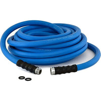 AG-Lite Rubber Hot & Cold Water Rubber Garden Hose: Ultra-Light & Super Strong - 2X the water flow than 5/8" hose (1"x 50') - BSALONE50 EasyOptionXY LLC