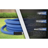 AG-Lite Rubber Hot & Cold Water Rubber Garden Hose: Ultra-Light & Super Strong - 2X the water flow than 5/8" hose (1"x 50') - BSALONE50 EasyOptionXY LLC
