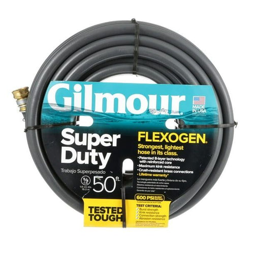 Gilmour Flexogen Garden Hose, 5/8 in X 50 ft, Gray EasyOptionXY LLC