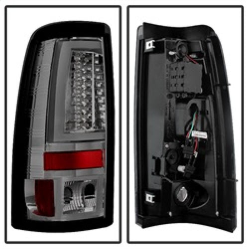 Spyder Chevy Silverado 1500/2500 99-02 Version 2 LED Tail Lights - Smoke ALT-YD-CS99V2-LED-SM OffRoadUSA.com