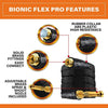 Bionic Flex Pro 100' Garden Hose Heavy Duty, Lightweight Weatherproof Garden Water Hose, Brass Fittings, Adjustable Brass Spraying and Shooting Nozzle, Kink Free Hose, 500 PSI Tear Resistant- 100ft. EasyOptionXY LLC