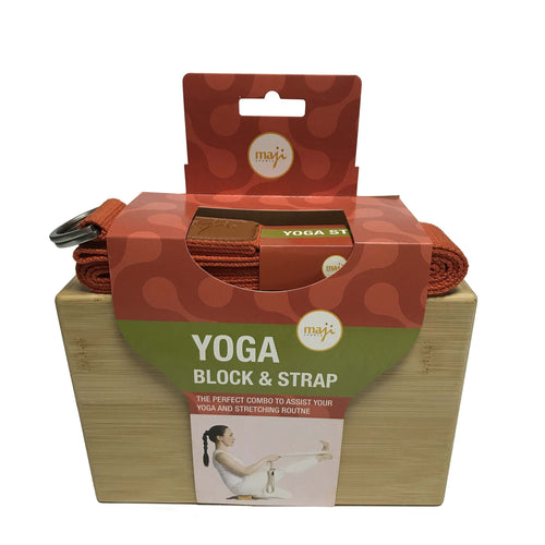 Bamboo Yoga Block & Strap Combo Jupiter Gear