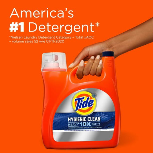Tide Hygienic Clean Original Scent Liquid Laundry Detergent; 100 Loads 154 fl oz EasyOptionXY LLC