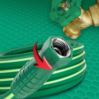 SmartFlex? Garden Hose, 5/8" x 75', 3/4" - 11 1/2 GHT Fittings EasyOptionXY LLC