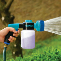 Aqua Joe Hose-Powered Multi-Purpose Spray Gun W/ Soap to Water Dial, 7 Patterns, 17 fl oz Capacity EasyOptionXY LLC