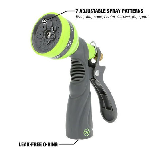 Flexzilla 7-Pattern Adjustable Pistol Grip Garden Hose Nozzle EasyOptionXY LLC