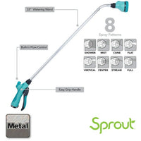 Sprout 8-Pattern 33" watering Wand in Green EasyOptionXY LLC