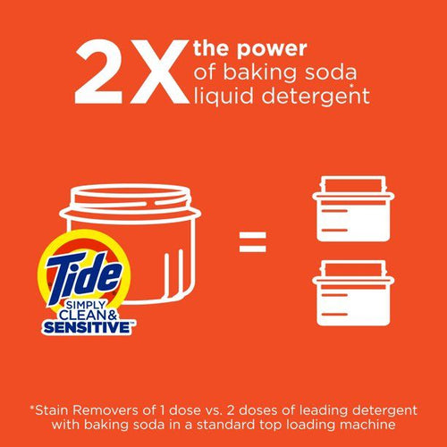 Tide Simply Cool Cotton Liquid Laundry Detergent; 89 Loads 128 fl oz EasyOptionXY LLC