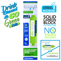 CLEAR2O RV & Marine Inline Water Filter - Provides clear, fresh-tasting water when camping. EasyOptionXY LLC
