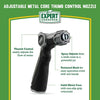 Expert Gardener, Adjustable, Metal Core, Thumb Control, Hose Watering Nozzle EasyOptionXY LLC