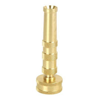 Aqua Joe 4-inch Solid Brass Heavy Duty Twist Hose Nozzle EasyOptionXY LLC