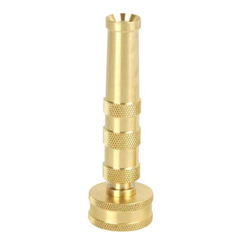 Aqua Joe 4-inch Solid Brass Heavy Duty Twist Hose Nozzle EasyOptionXY LLC