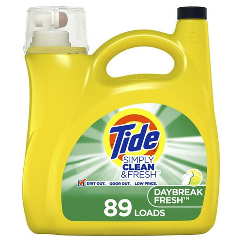 Tide Simply Liquid Daybreak Fresh Laundry Detergent; HE Compatible128 oz 89 Loads EasyOptionXY LLC