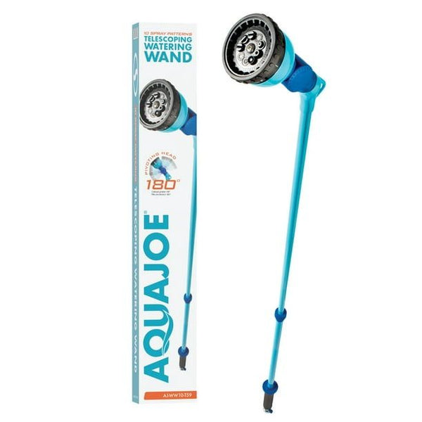 Aqua Joe Telescoping Watering Wand, Extends 36" - 53", 10 Spray Patterns EasyOptionXY LLC