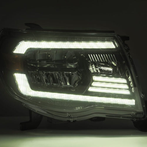 AlphaRex 05-11 Toyota Tacoma LUXX-Series LED Crystal Headlights Chrome OffRoadUSA.com