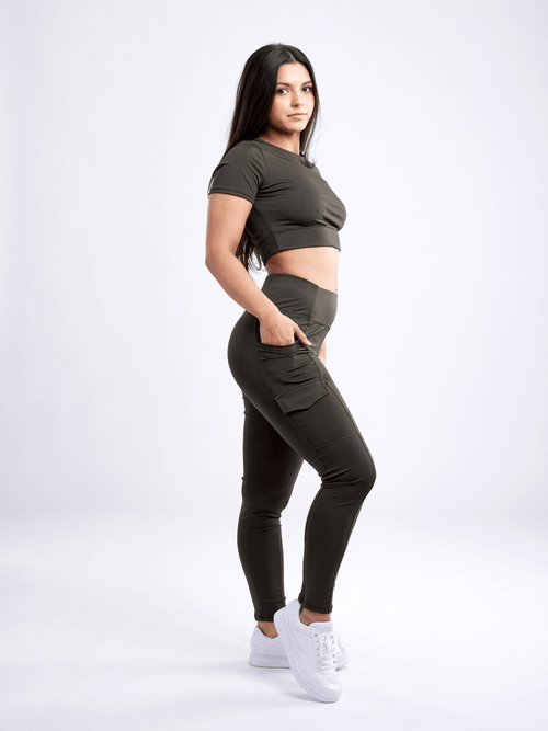 JupiterGear High-Waisted Leggings with Side Cargo Pockets Jupiter Gear
