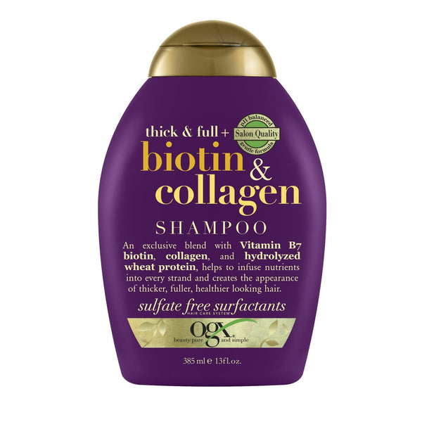 OGX Thick & Full + Biotin & Collagen Shampoo for Thin Hair, Paraben Free, 13 fl oz EasyOptionXY LLC