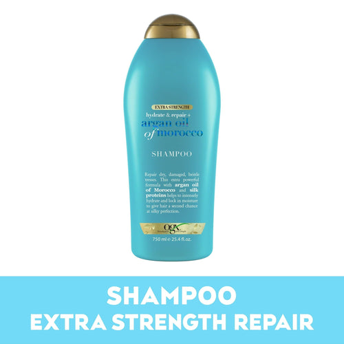 OGX Extra Strength Hydrate & Repair + Argan Oil of Morocco Nourishing Daily Shampoo, 25.4 fl oz EasyOptionXY LLC