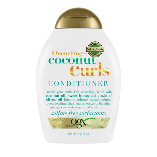 OGX Quenching + Coconut Curls Moisturizing Daily Conditioner with Honey, 13 fl oz EasyOptionXY LLC