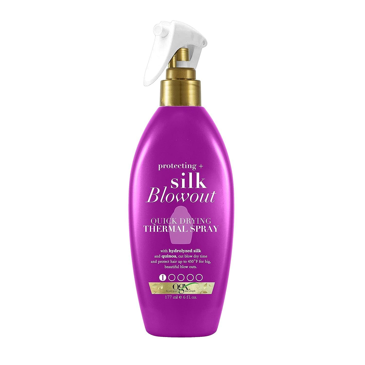 OGX Protecting + Silk Blowout Quick Drying Thermal Spray 6 fl oz EasyOptionXY LLC