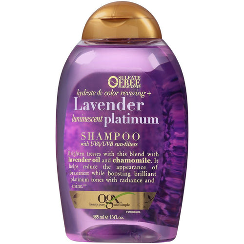 OGX Hydrate & Enhance Lavender Luminescent Platinum Shampoo, 13 Oz EasyOptionXY LLC