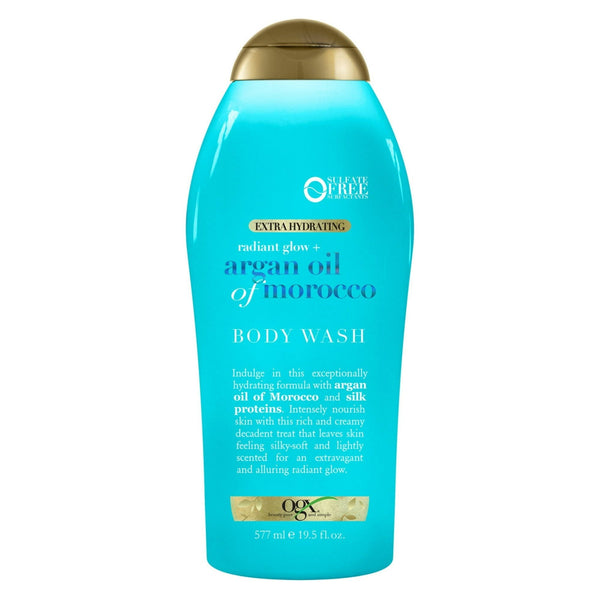 OGX Radiant Glow + Argan Oil of Morocco Extra Hydrating Body Wash, 19.5 Oz EasyOptionXY LLC