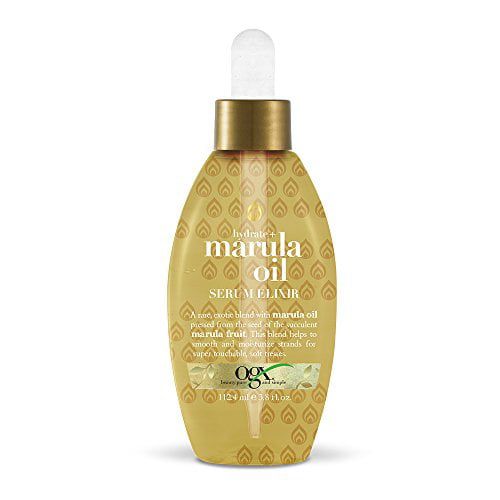 Ogx Hydrate Plus Marula Oil Serum Elixir with Dropper, 3.8 Oz EasyOptionXY LLC