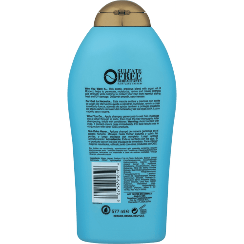 OGX Renewing Argan Oil of Morocco Shampoo, 19.5 oz EasyOptionXY LLC