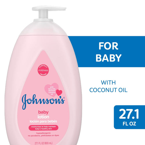 Johnson's Moisturizing Pink Baby Body Lotion with Coconut Oil, 27.1 oz EasyOptionXY LLC