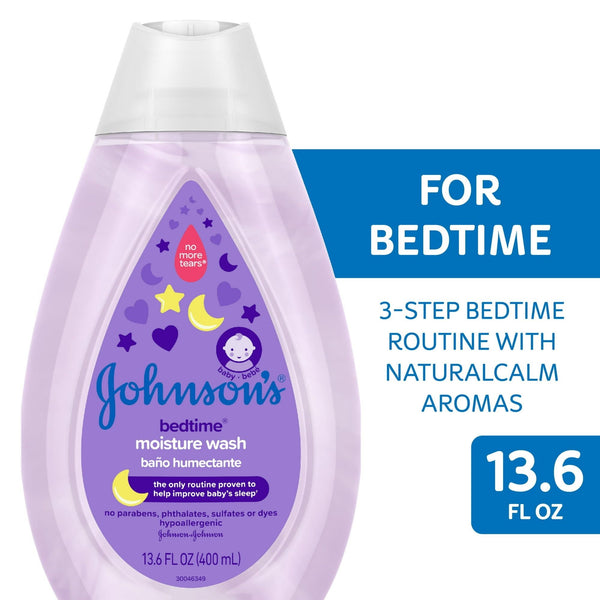 Johnson's Bedtime Tear Free Baby Moisture Body Wash and Soap with Soothing Aromas, 13.6 oz EasyOptionXY LLC