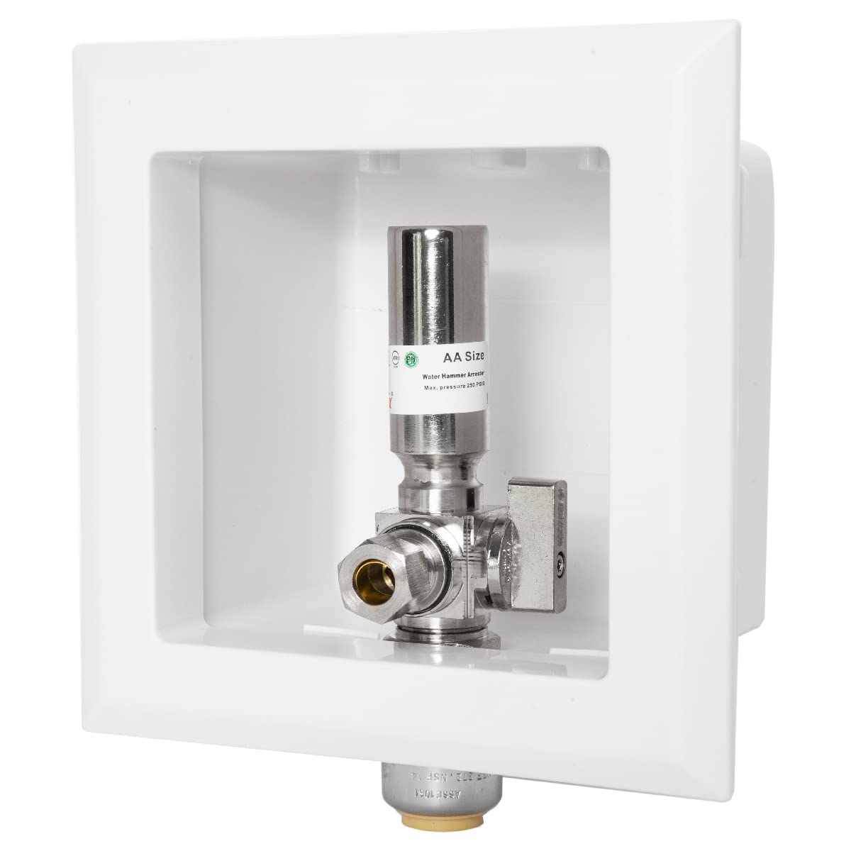 10 Pcs 1/2" CPVC PPE Intet, Dishwasher Outlet Box, with Stainless Steel Water Hammer Arrestor