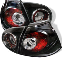 Spyder Volkswagen Golf V 06-09 Euro Style Tail Lights Black ALT-YD-VG03-BK OffRoadUSA.com