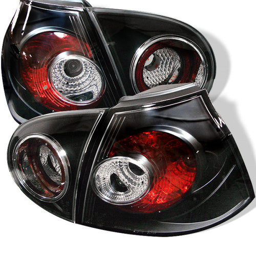 Spyder Volkswagen Golf V 06-09 Euro Style Tail Lights Black ALT-YD-VG03-BK OffRoadUSA.com