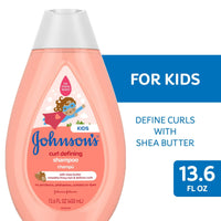 Johnson's Kids Curl Defining Shampoo with Shea Butter, Tear Free Hair Products for Curly Hair, 13.6 oz EasyOptionXY LLC