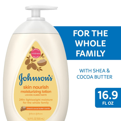 Johnson's Skin Nourish Moisturizing Body Lotion, Shea and Cocoa Butter 16.9 oz EasyOptionXY LLC