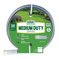 Expert Gardener 50 foot Medium Duty Garden Hose Gray EasyOptionXY LLC