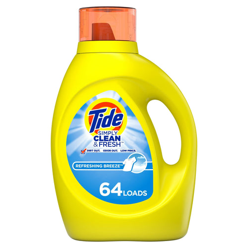 Tide Simply Refreshing Breeze Liquid Laundry Detergent; 92 fl oz 64 Loads EasyOptionXY LLC