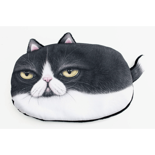 KT00064 3D Soft Imitate Funny Cat Pouch Small Purse Black Novelty Design Coin Bags Mini EasyOptionXY LLC